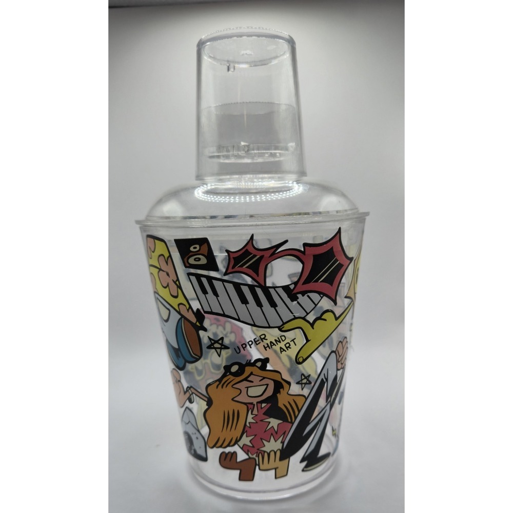 LIVE NATION Cocktail Juice Shaker Cup w/Shot Glass Upper Hand Art Brian Butler